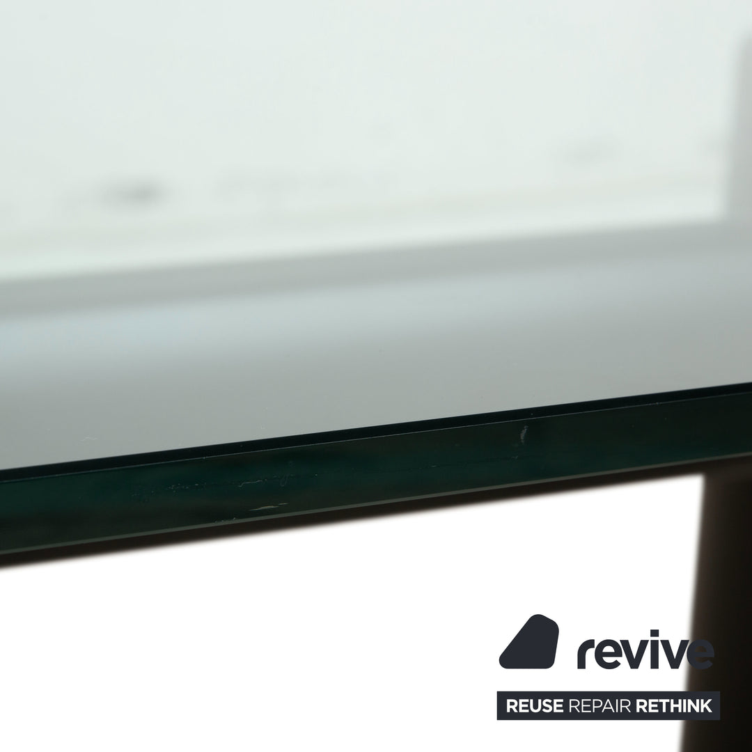 Table de salle à manger en verre Cassina Le Corbusier LC 6, noir, style Bauhaus