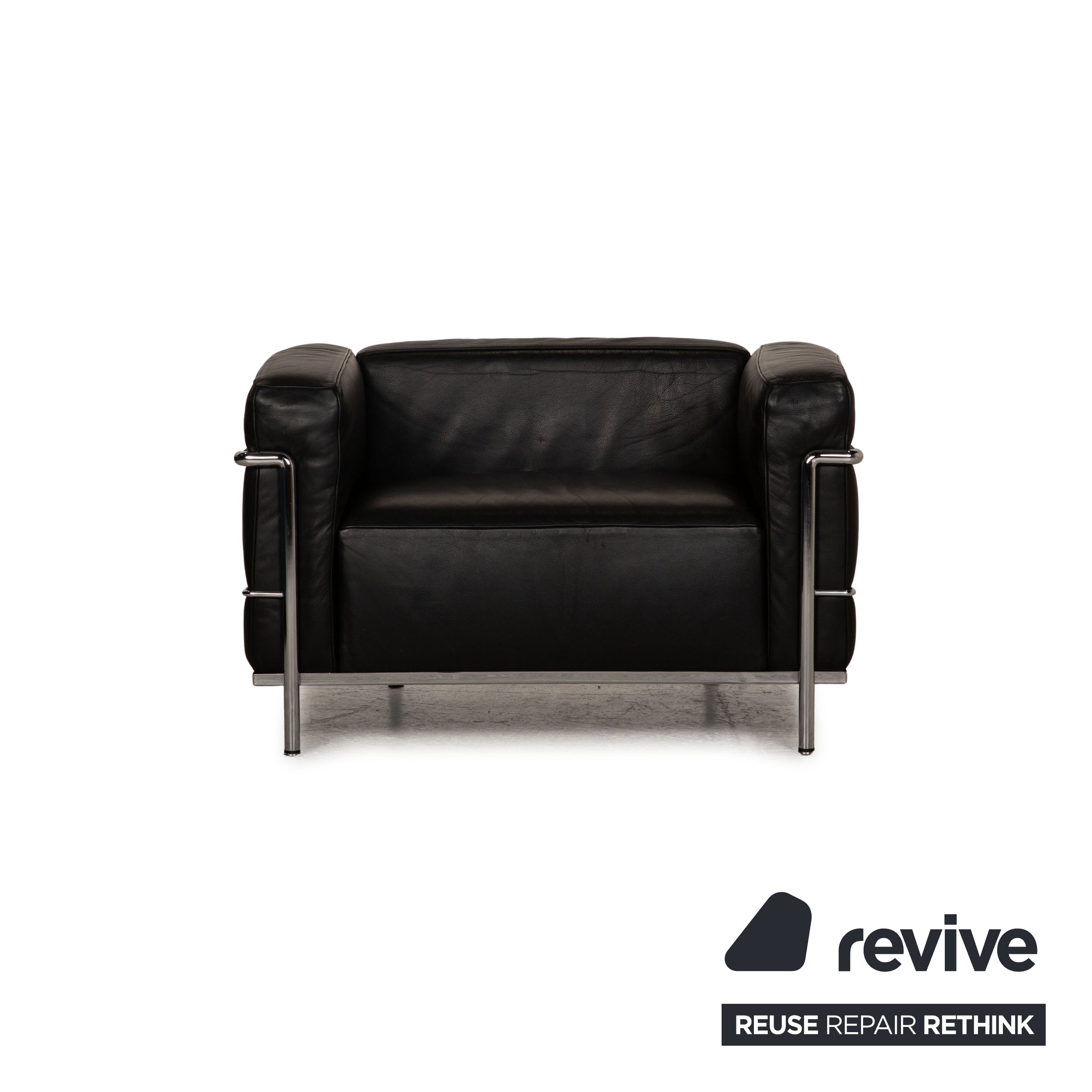 Cassina Le Corbusier LC3 Leder Sessel Schwarz