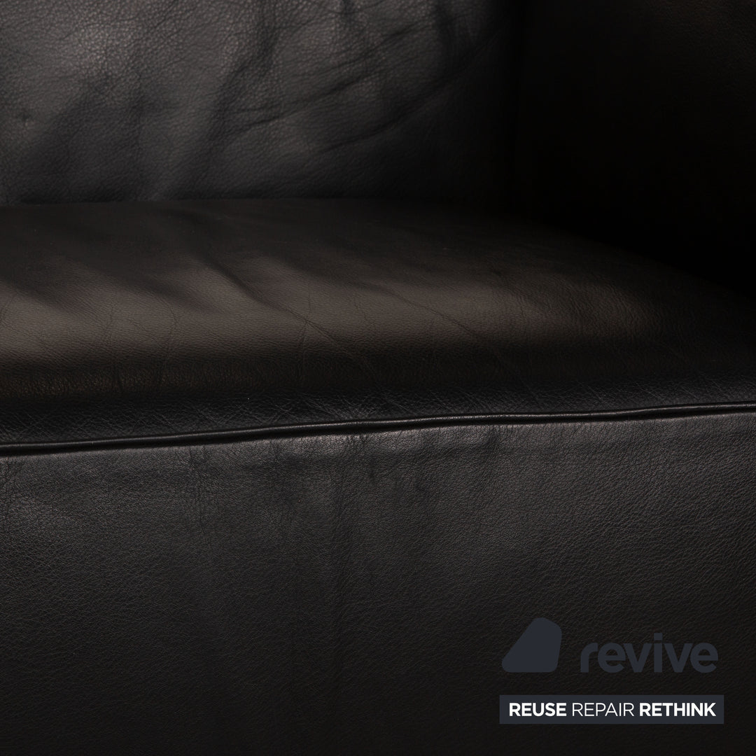 Cassina Le Corbusier LC3 Leather Armchair Black