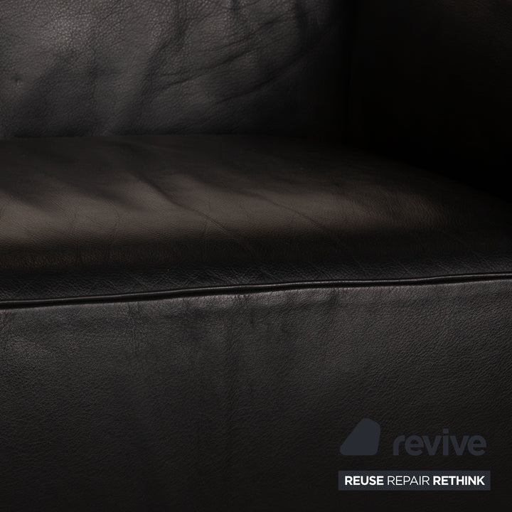 Cassina Le Corbusier LC3 Leather Armchair Black