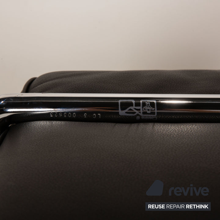 Cassina Le Corbusier LC3 Leder Sessel Schwarz