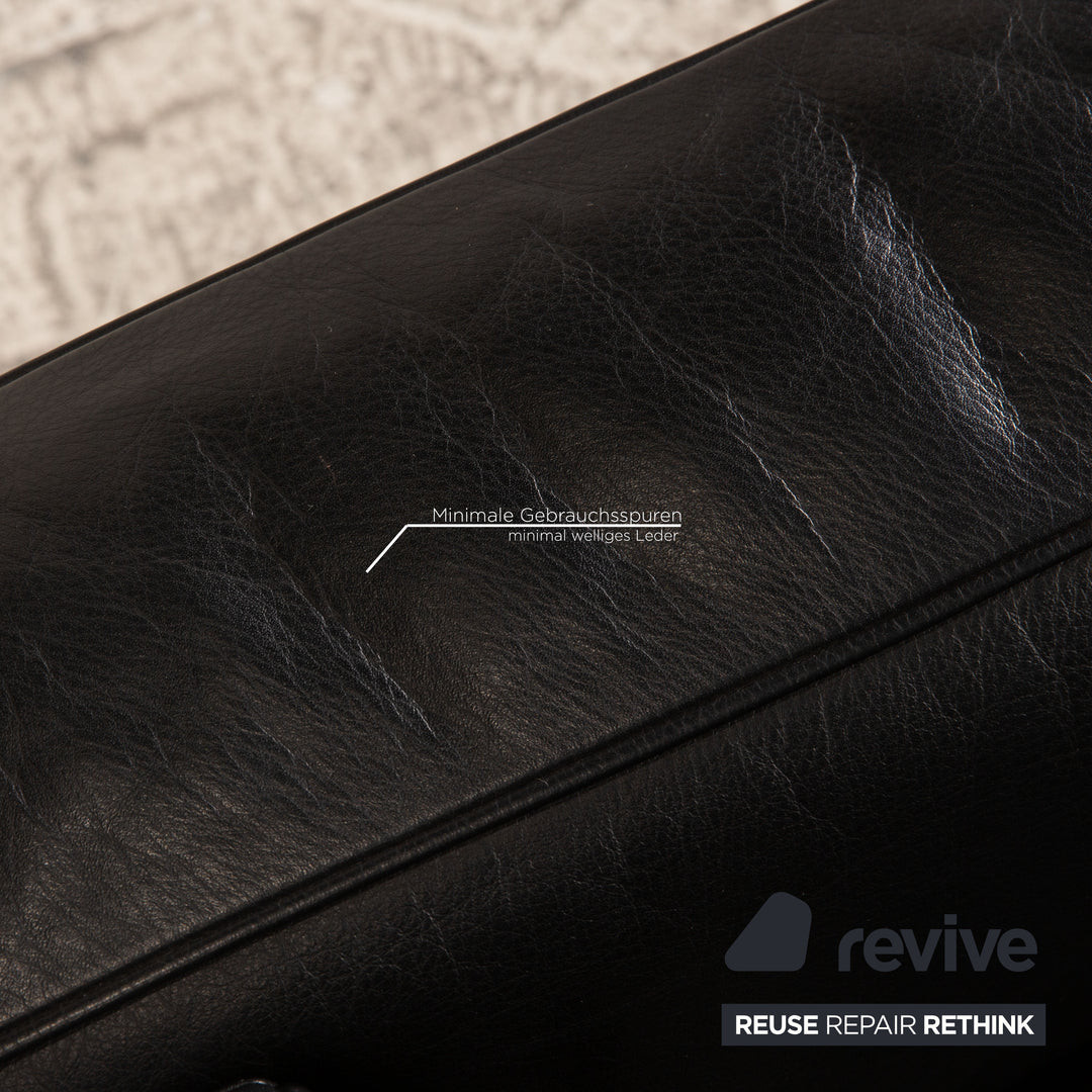 Cassina Le Corbusier LC3 Leather Armchair Black