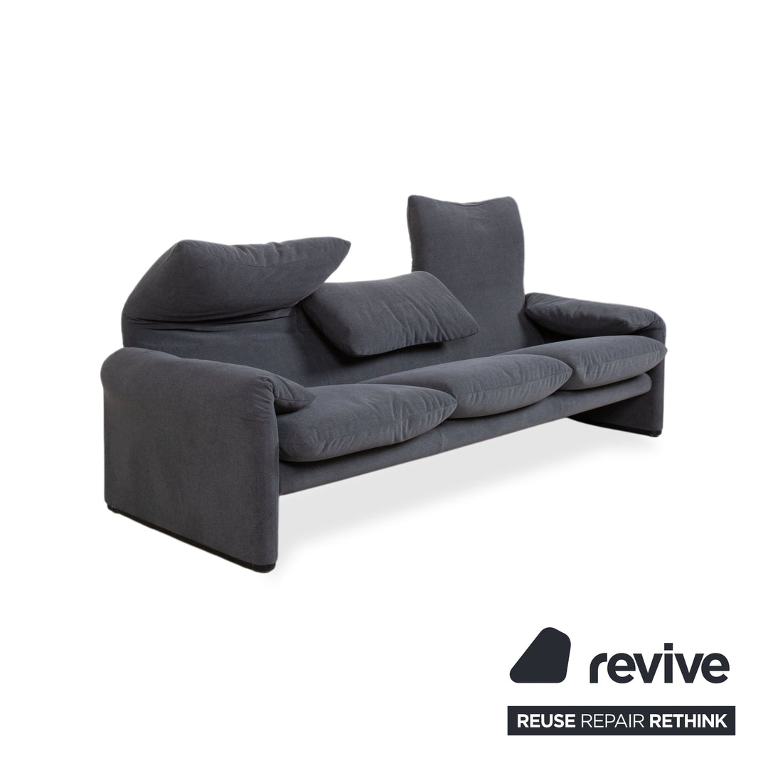 Cassina Maralunga Dreisitzer Stoff Sofa Couch manuelle Funktion Neubezug GLORIA 448