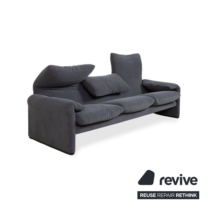 Cassina Maralunga Dreisitzer Stoff Sofa Couch manuelle Funktion Neubezug GLORIA 448