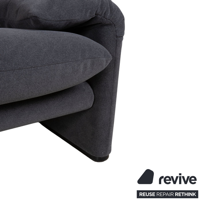 Cassina Maralunga Dreisitzer Stoff Sofa Couch manuelle Funktion Neubezug GLORIA 448