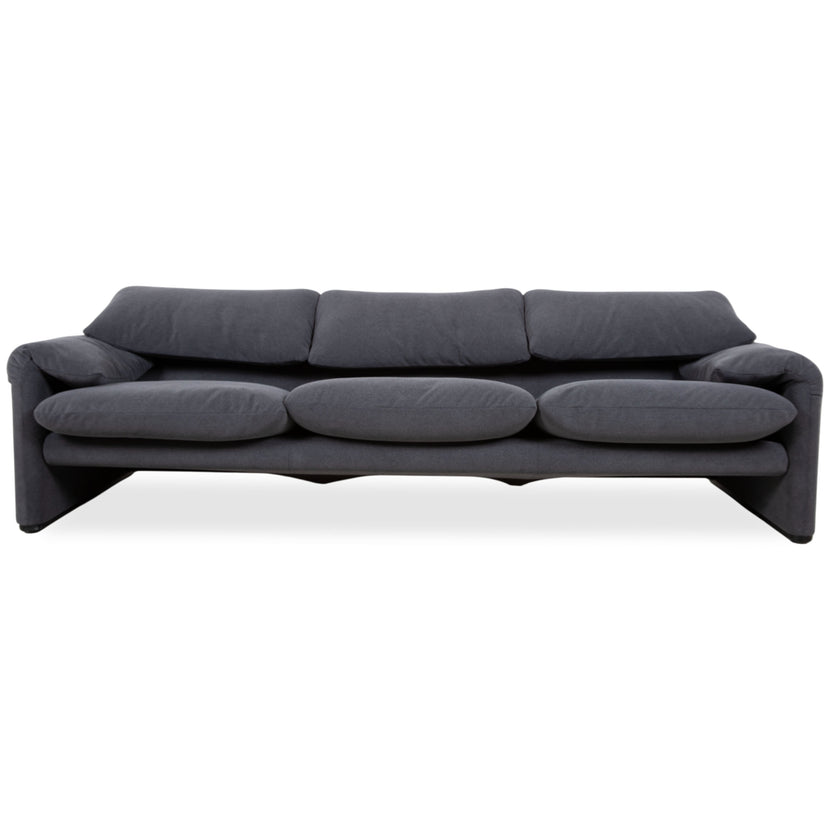 Cassina Maralunga driezits stoffen bank manuele functie opnieuw bekleed GLORIA 448
