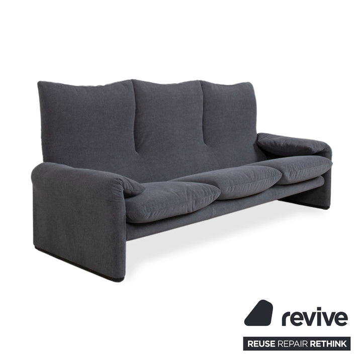 Cassina Maralunga Dreisitzer Stoff Sofa Couch manuelle Funktion Neubezug GLORIA 448