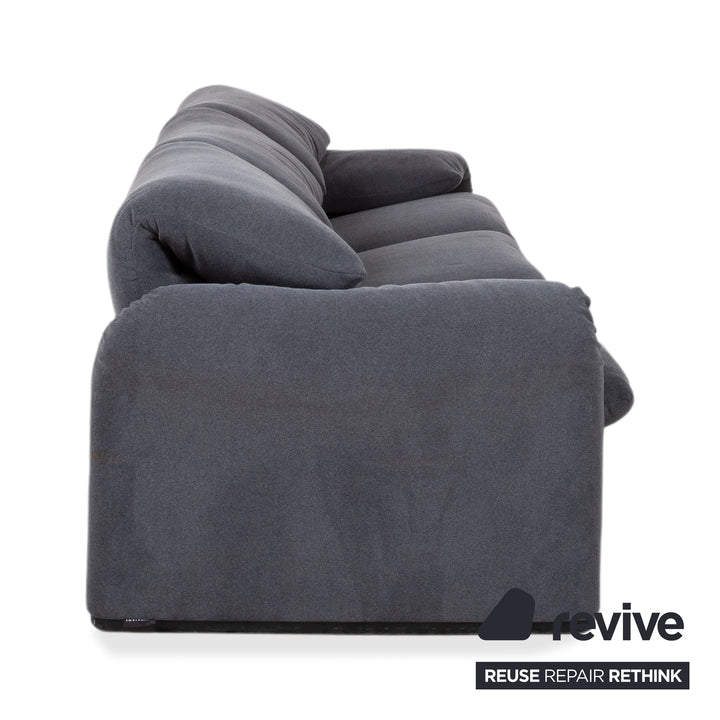 Cassina Maralunga Dreisitzer Stoff Sofa Couch manuelle Funktion Neubezug GLORIA 448