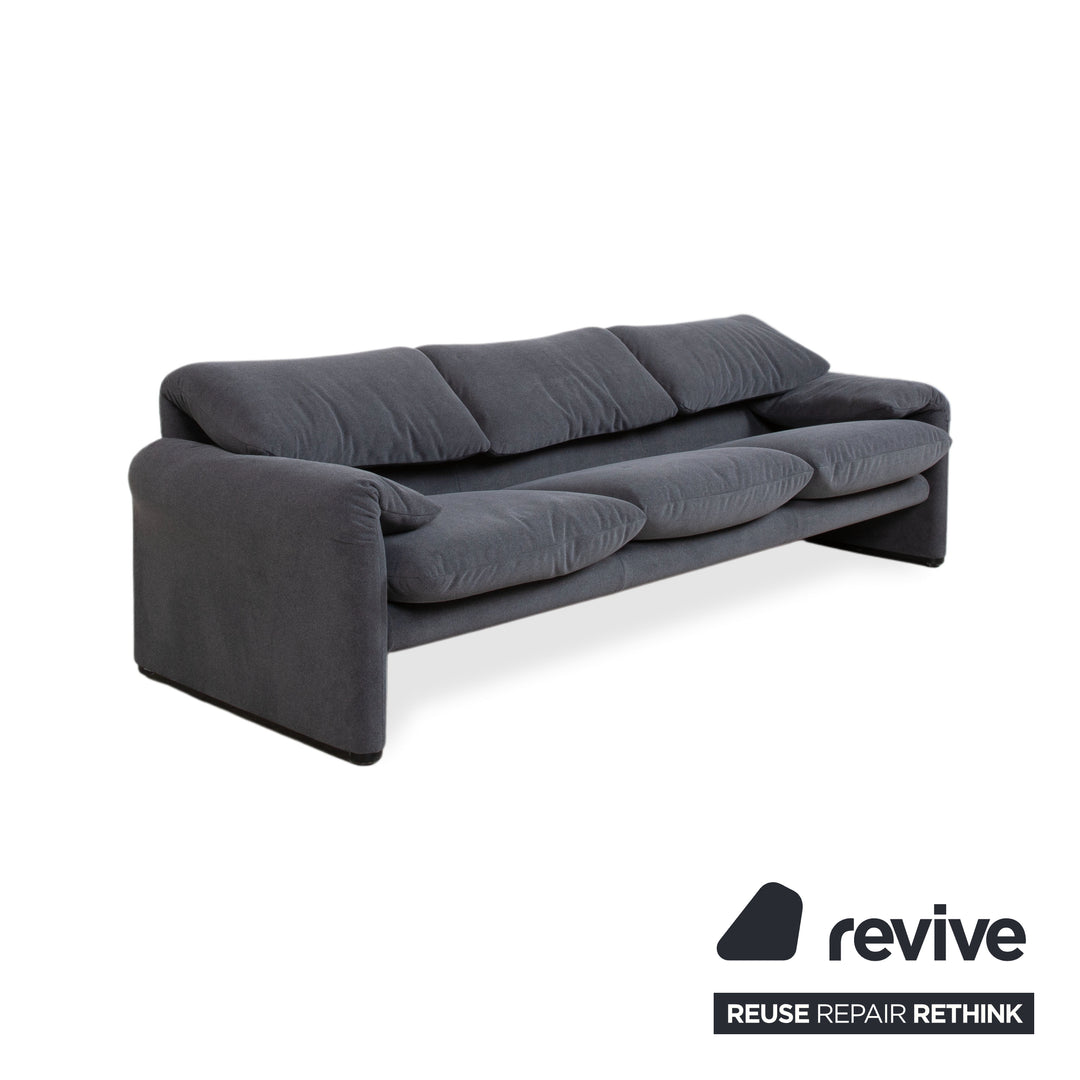 Cassina Maralunga Dreisitzer Stoff Sofa Couch manuelle Funktion Neubezug GLORIA 448