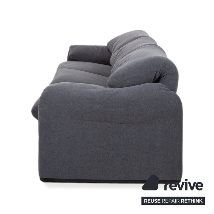 Cassina Maralunga Dreisitzer Stoff Sofa Couch manuelle Funktion Neubezug GLORIA 448