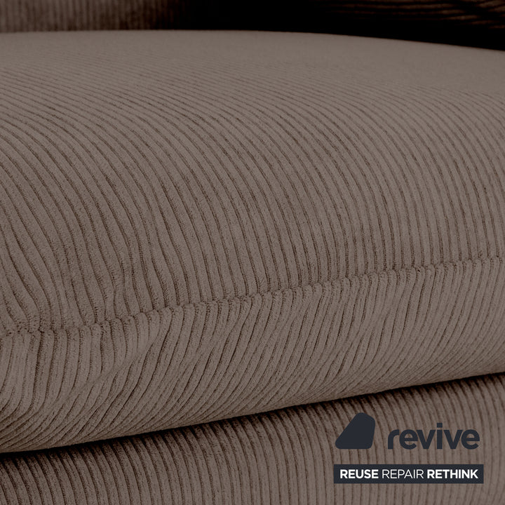 Cassina Maralunga Feincord Cord Zweisitzer Braun Grau Espresso Sofa Couch Neubezug manuelle Funktion