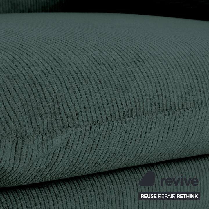 Cassina Maralunga Feincord Cord Zweisitzer Dunkelgrün Grün Sofa Couch Neubezug manuelle Funktion