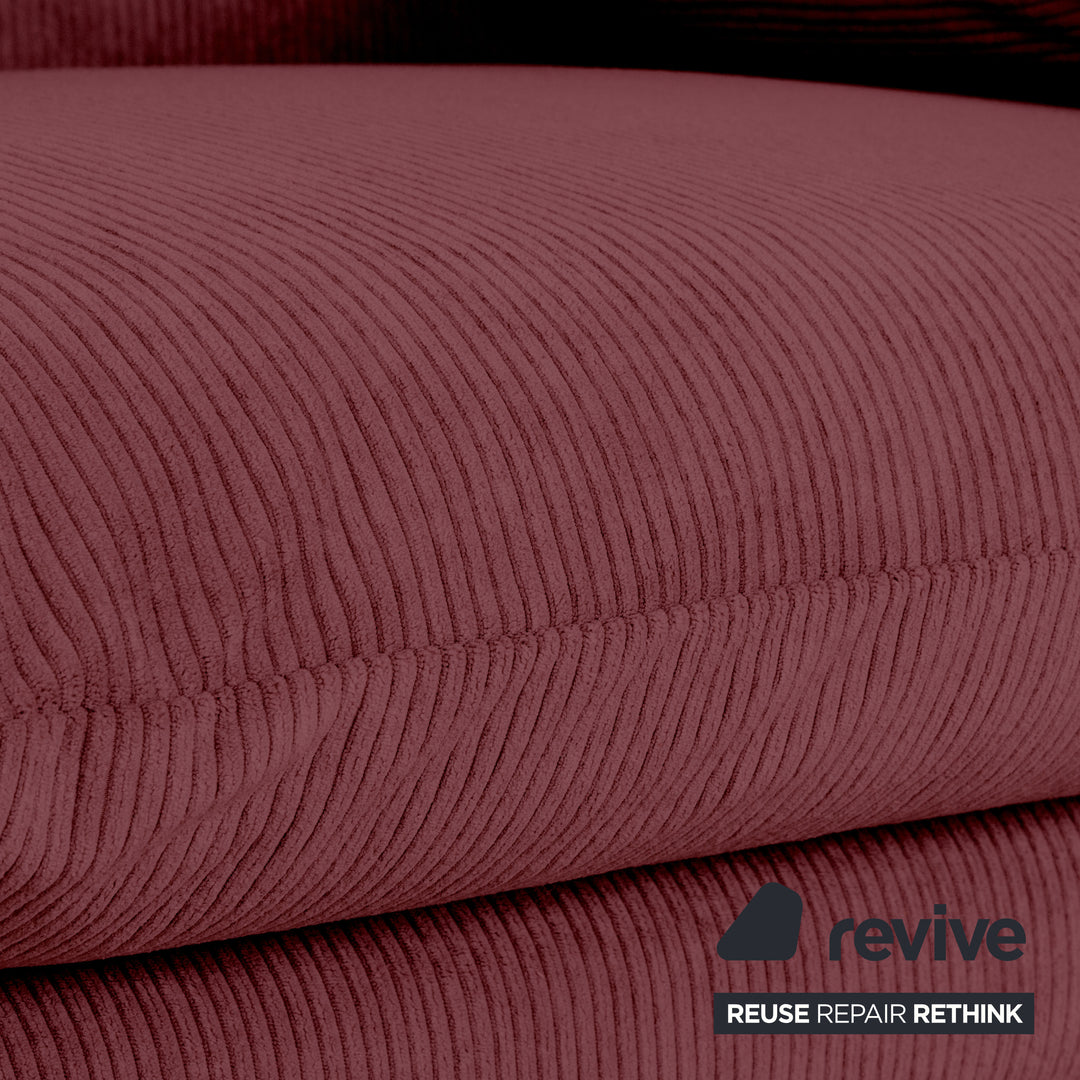 Cassina Maralunga Feincord Cord Zweisitzer Dunkelrot Burgunder Sofa Couch Neubezug manuelle Funktion