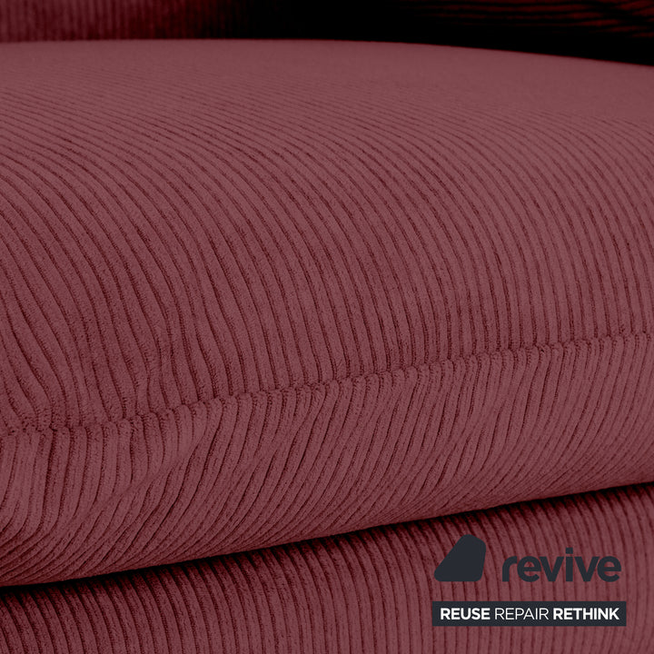 Cassina Maralunga Feincord Cord Zweisitzer Dunkelrot Burgunder Sofa Couch Neubezug manuelle Funktion