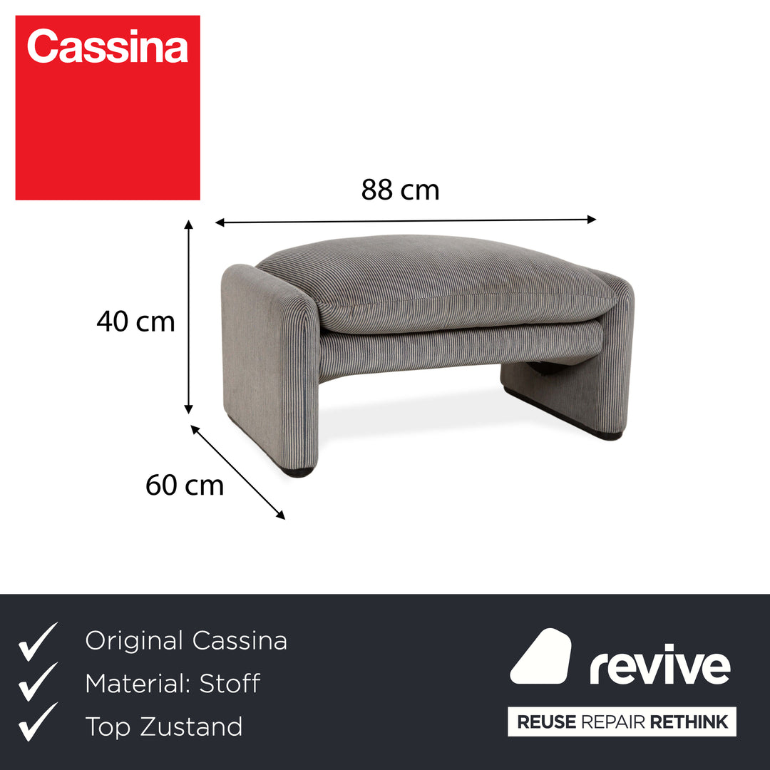 Cassina Maralunga Hocker Grau
