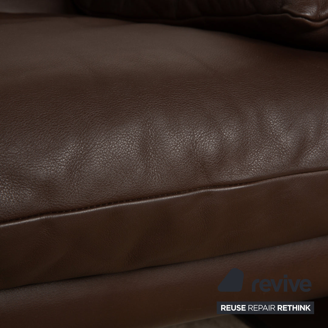 Cassina Maralunga Leder Sessel Braun Kastanie manuelle Funktion