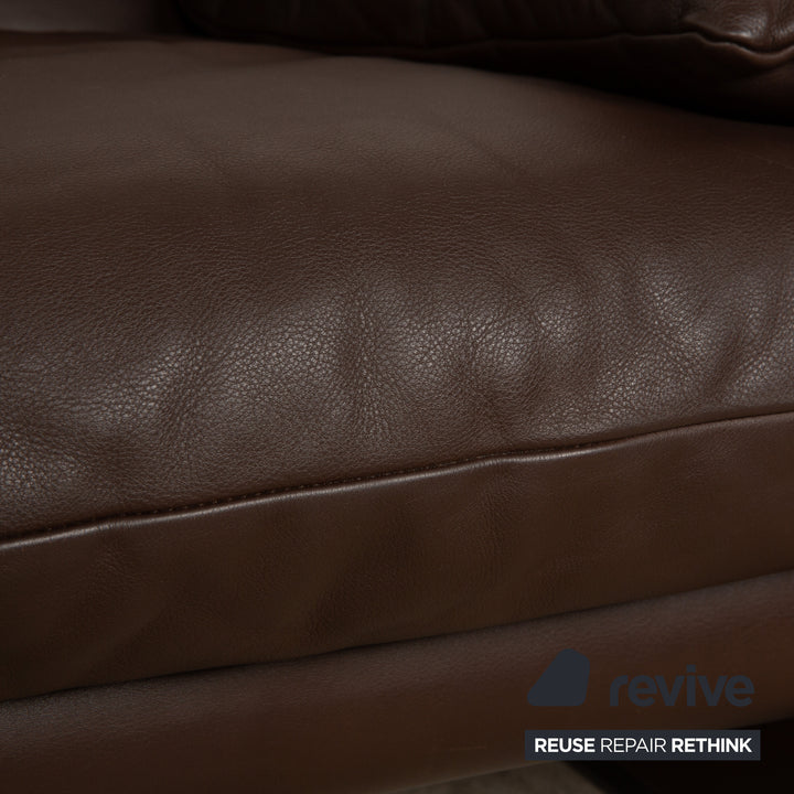 Cassina Maralunga Leder Sessel Braun Kastanie manuelle Funktion