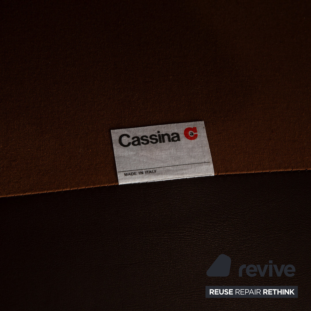 Cassina Maralunga Leder Sessel Braun Kastanie manuelle Funktion