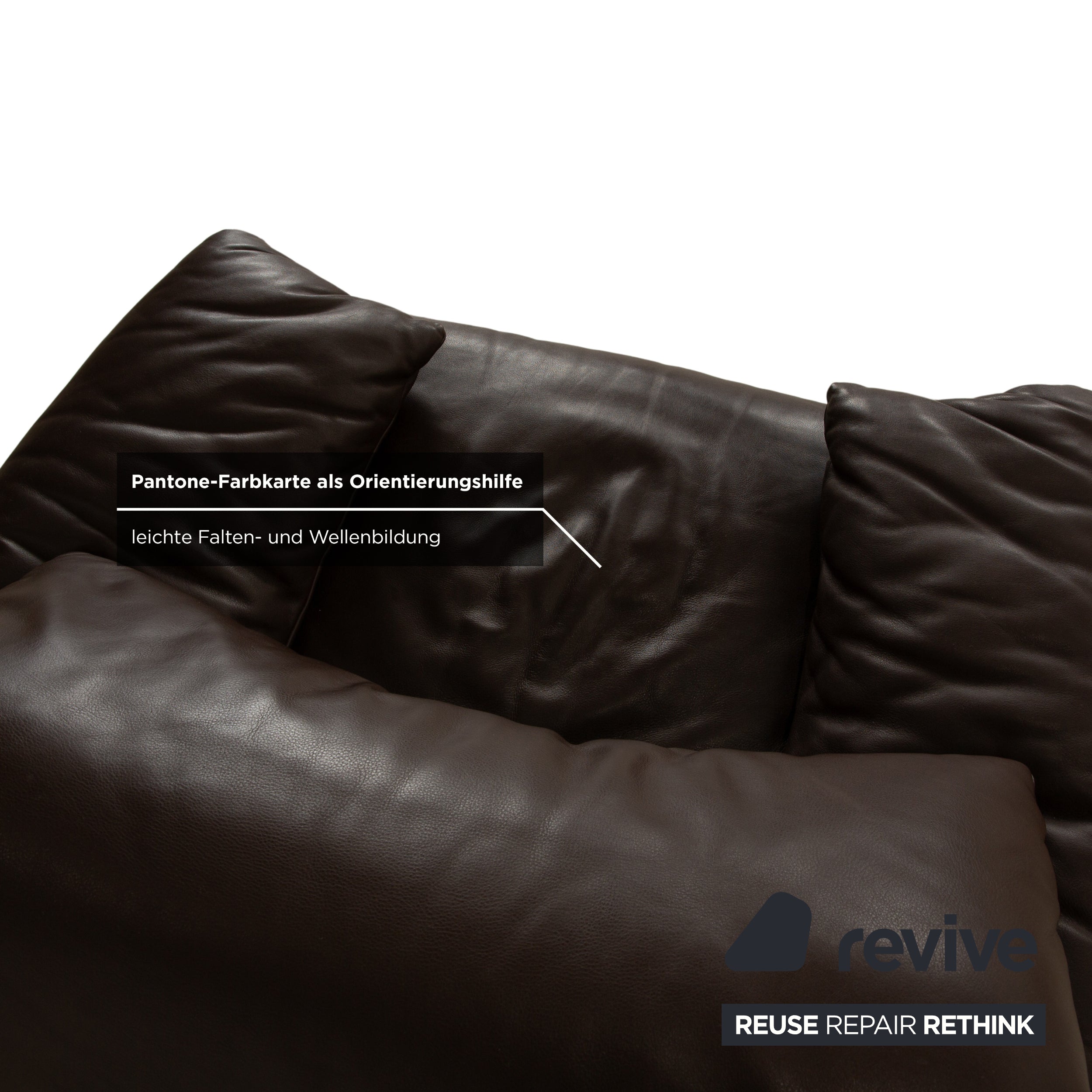 Cassina Maralunga Leder Sessel Braun Kastanie manuelle Funktion