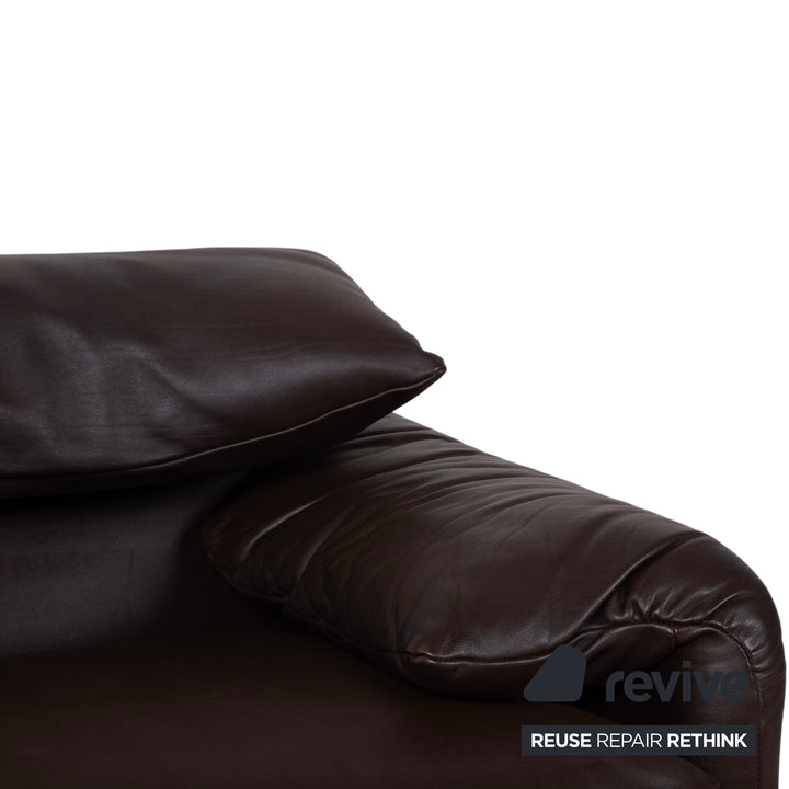 Cassina Maralunga Leder Sessel Braun Espresso manuelle Funktion