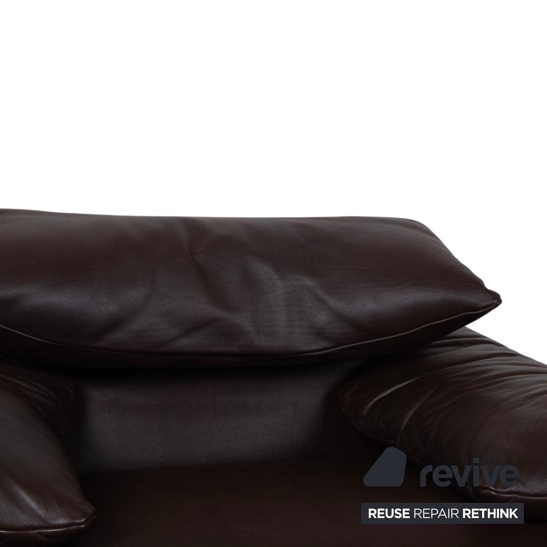 Cassina Maralunga Leder Sessel Braun Espresso manuelle Funktion