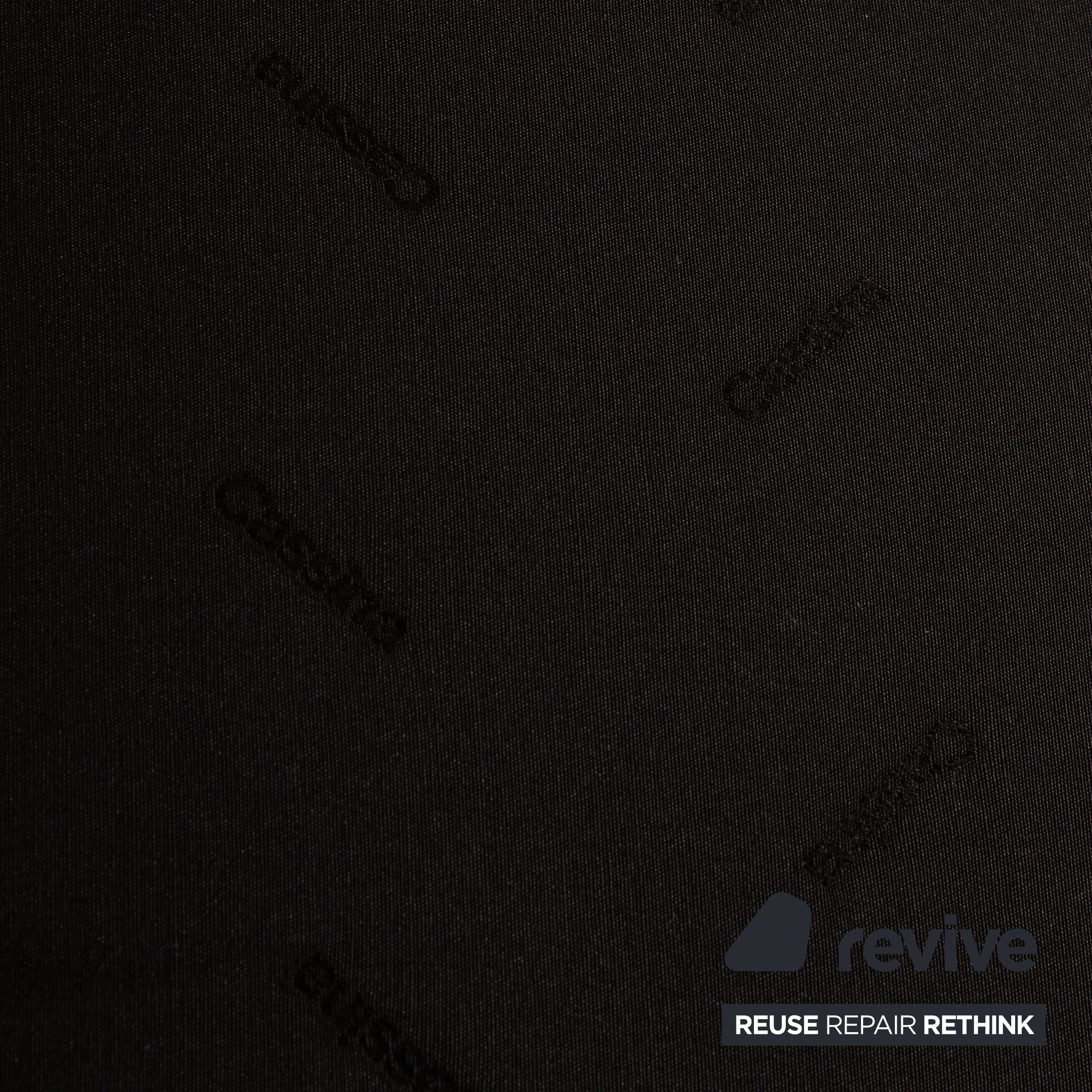 Cassina Maralunga leather sofa set black 2x two-seater armchair manual function