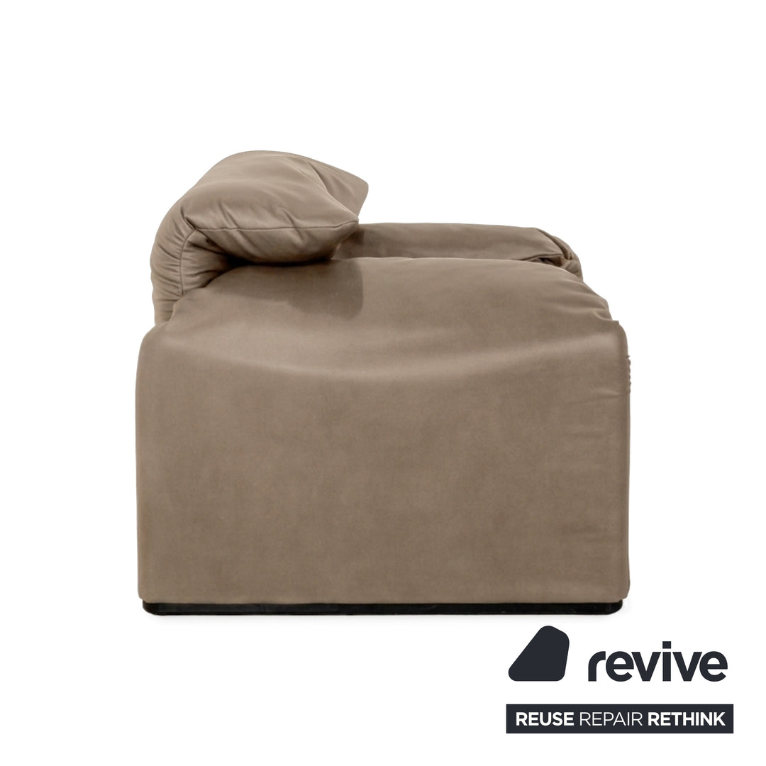 Cassina Maralunga Sessel veganes Leder GAVIN 100 Beige manuelle Funktion