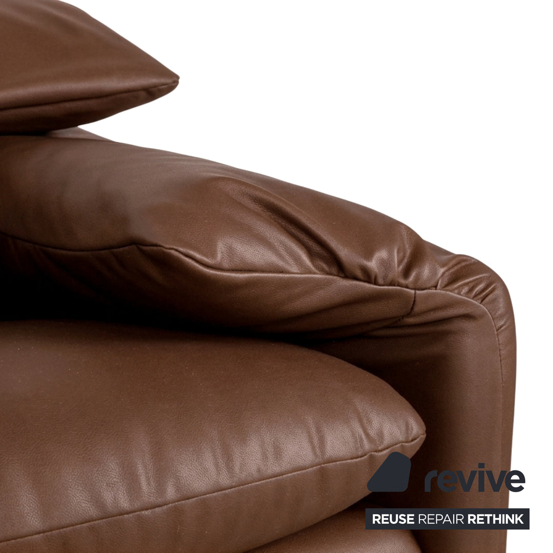 Cassina Maralunga Sessel veganes Leder GAVIN 103 Cognac manuelle Funktion