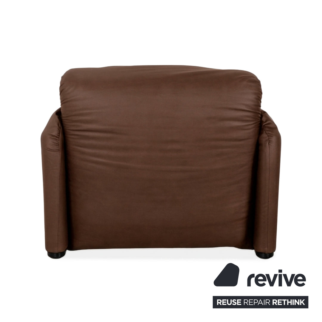 Cassina Maralunga Sessel veganes Leder GAVIN 103 Cognac manuelle Funktion