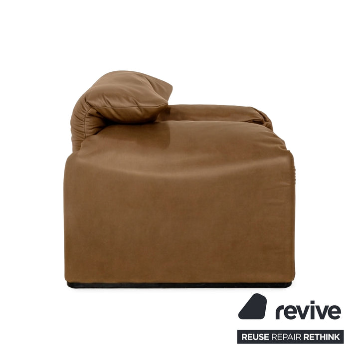 Cassina Maralunga Sessel veganes Leder GAVIN 106 Gelb manuelle Funktion