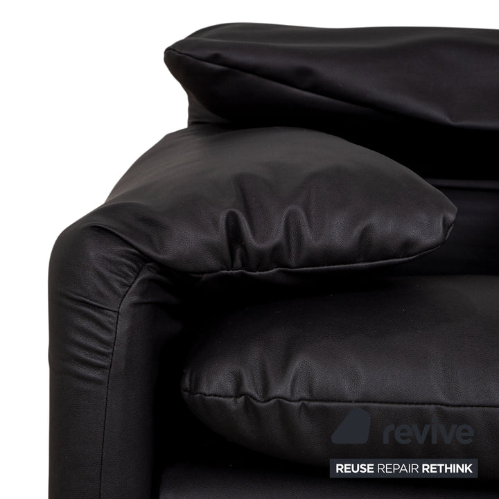 Cassina Maralunga Sessel veganes Leder GAVIN 117 Anthrazit manuelle Funktion