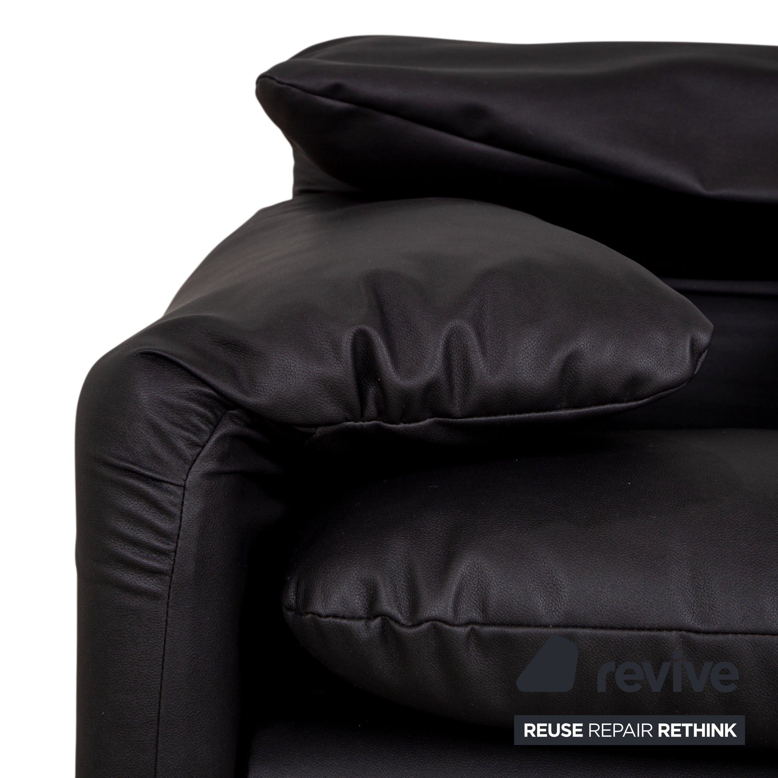 Cassina Maralunga Sessel veganes Leder GAVIN 117 Anthrazit manuelle Funktion