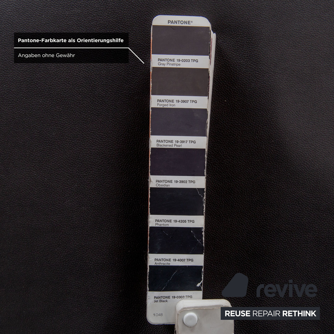 Cassina Maralunga Sessel veganes Leder GAVIN 117 Anthrazit manuelle Funktion