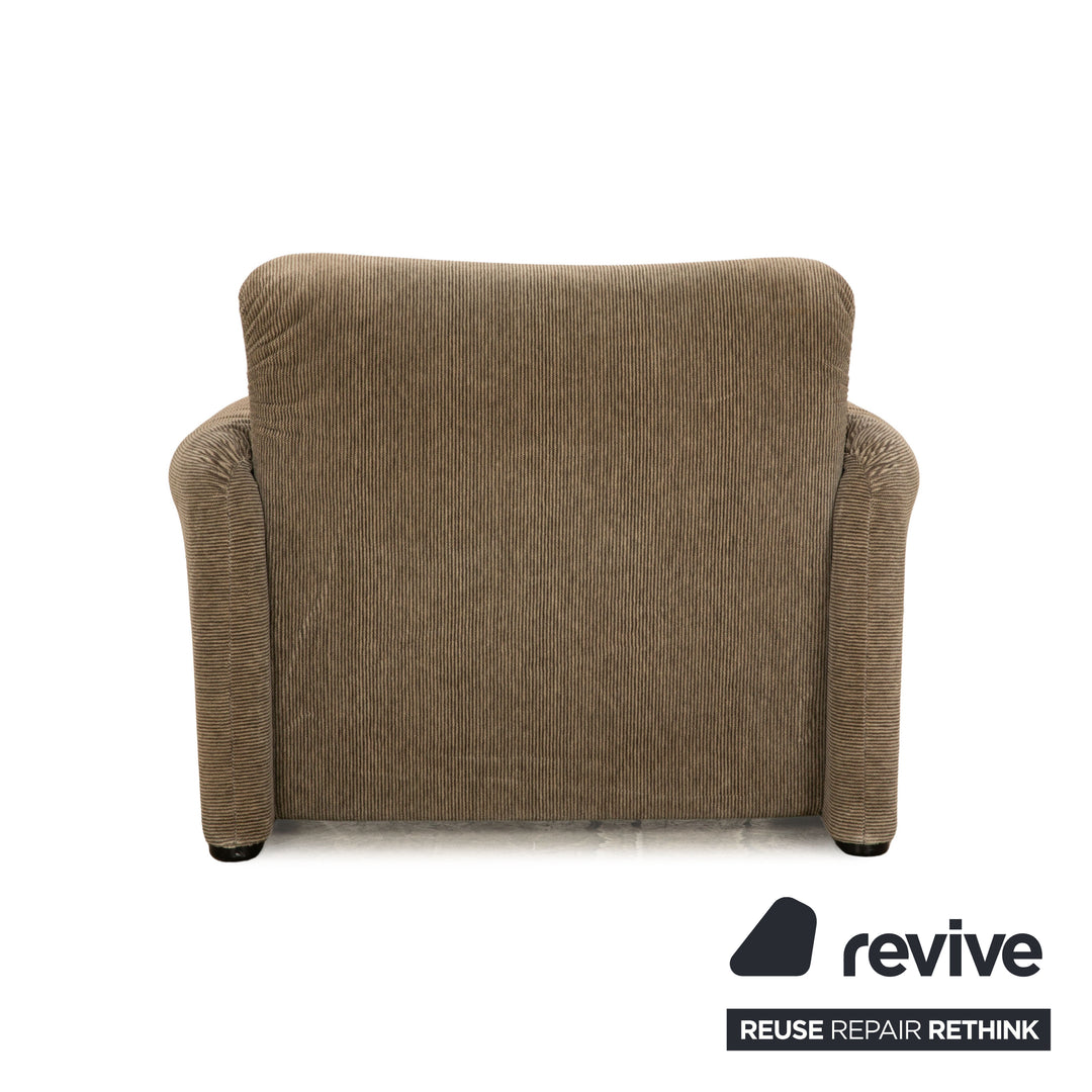 Cassina Maralunga Fabric Armchair Brown Gray manual function