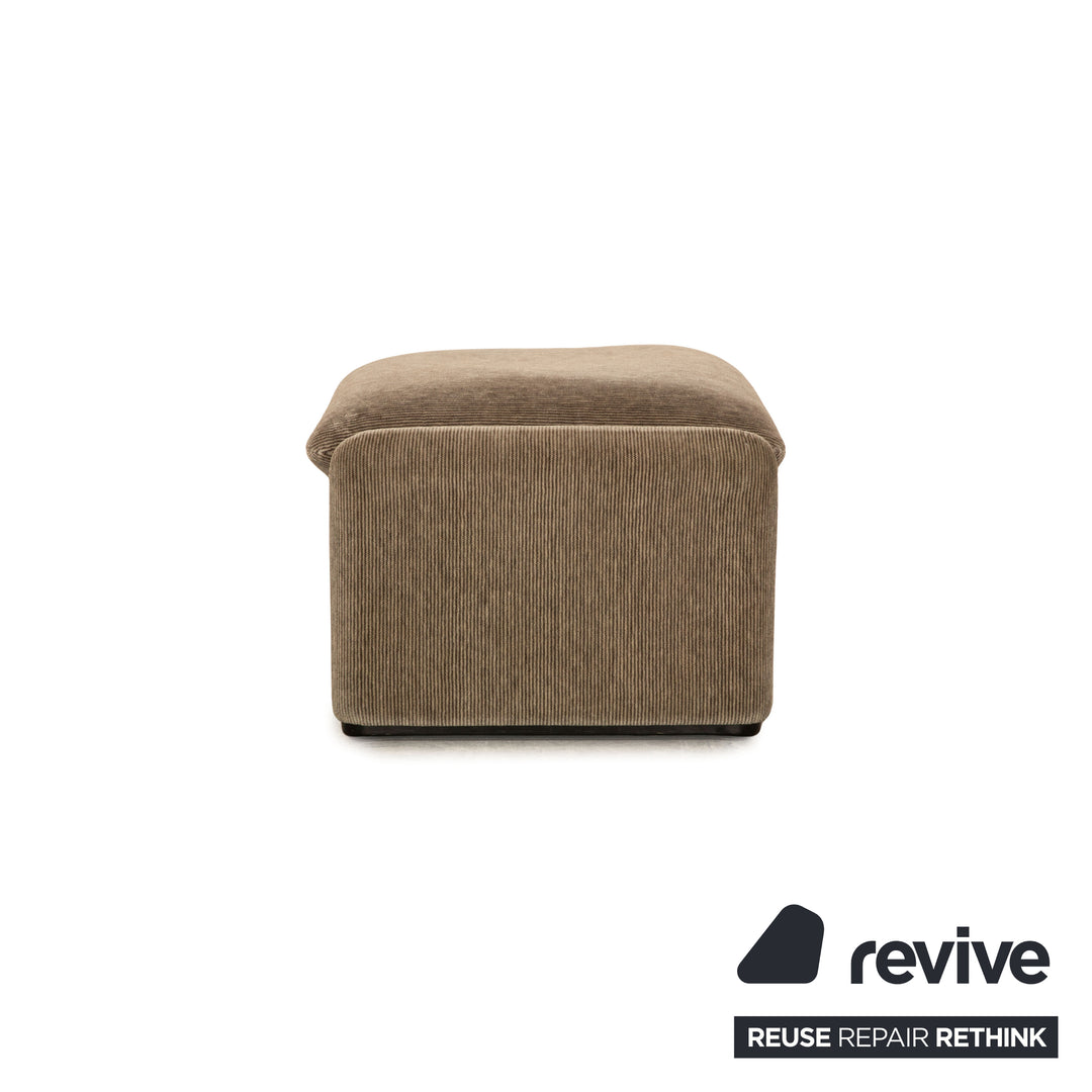Cassina Maralunga ensemble de canapé en tissu marron gris deux places tabouret fauteuil fonction manuelle