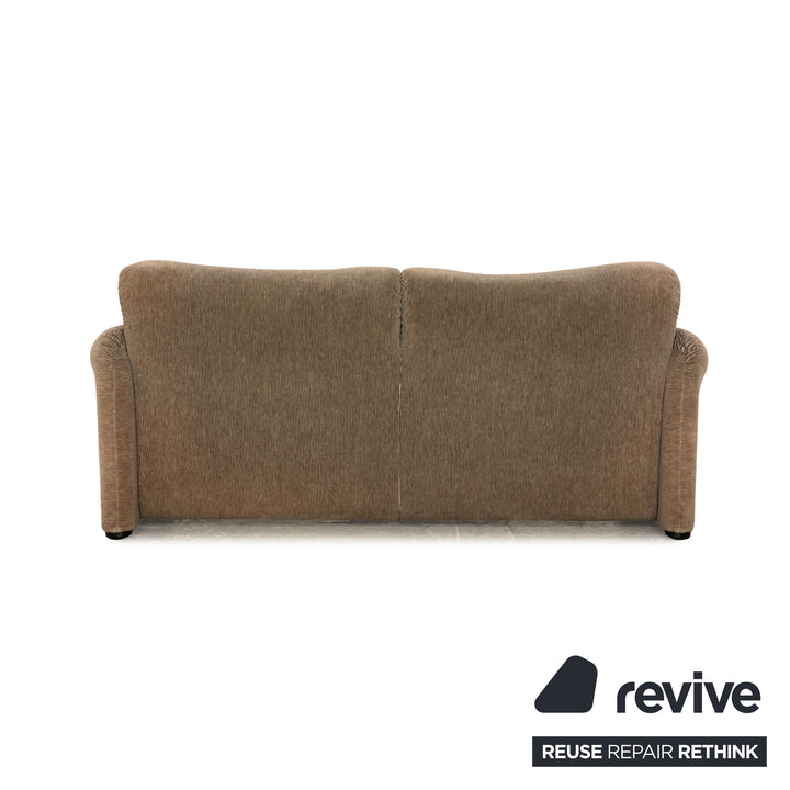 Cassina Maralunga ensemble de canapé en tissu marron gris deux places tabouret fauteuil fonction manuelle