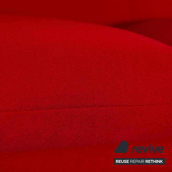 Cassina Maralunga Stoff Sofa Garnitur Rot manuelle Funktion Dreisitzer Zweisitzer Couch