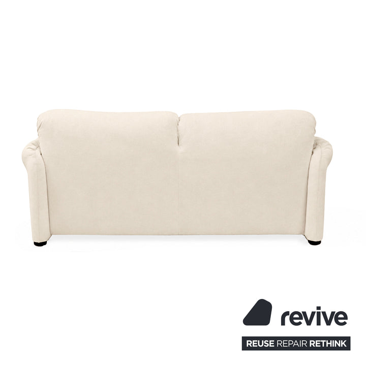 Cassina Maralunga Stoff Zweisitzer Beige Creme Sofa Couch Neubezug Manuelle Funktion