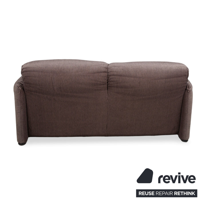 Cassina Maralunga Stoff Zweisitzer Braun Taupe manuelle Funktion Sofa Couch