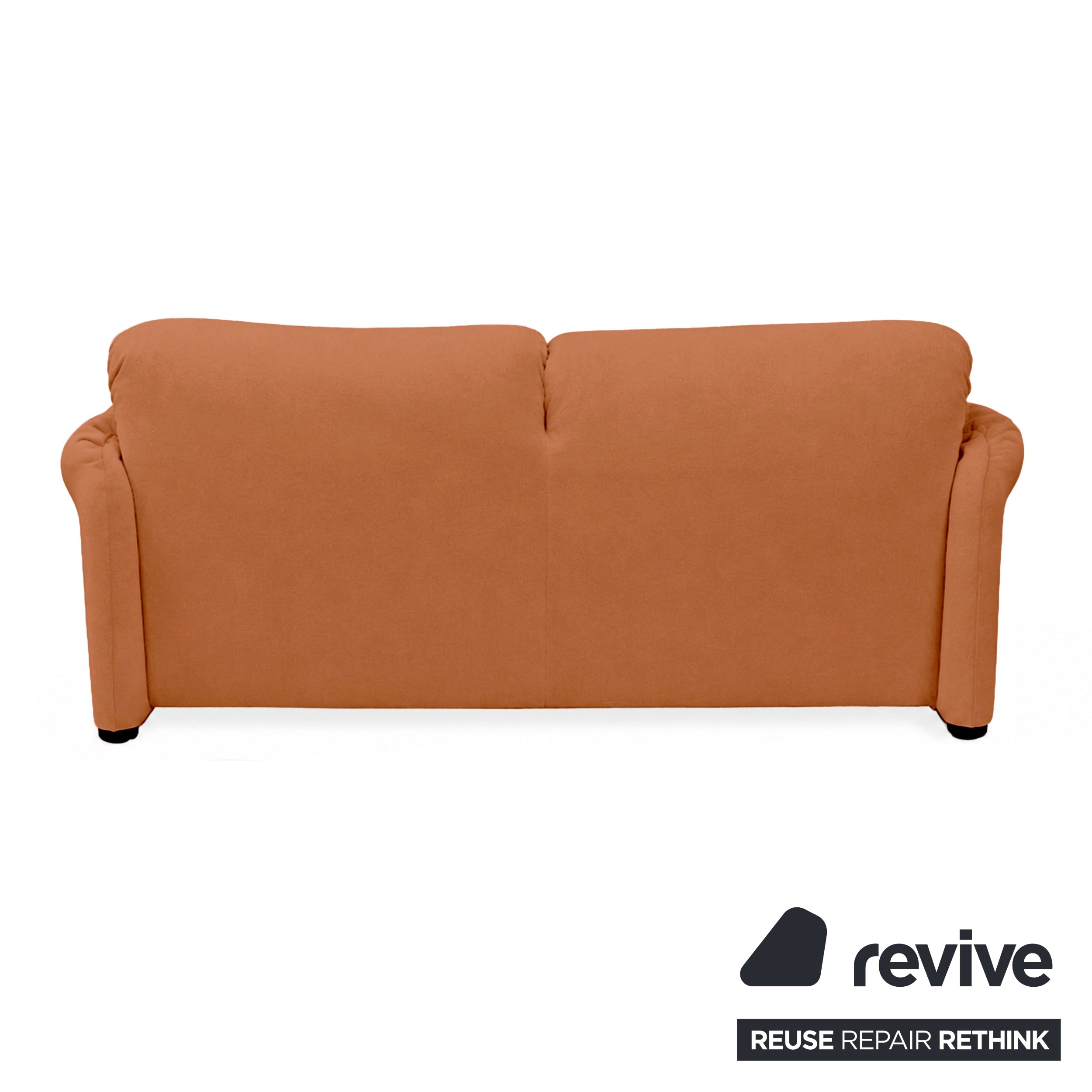 Cassina Maralunga Fabric Two-seater Brown Orange Sofa Couch New Upholstery Manual Function