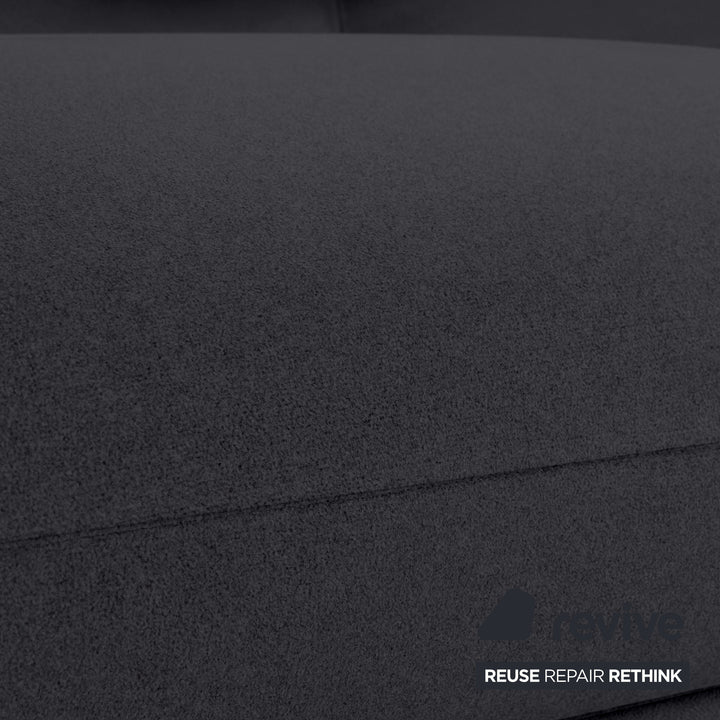 Cassina Maralunga Stoff Zweisitzer Grau Anthrazit Sofa Couch Neubezug Manuelle Funktion