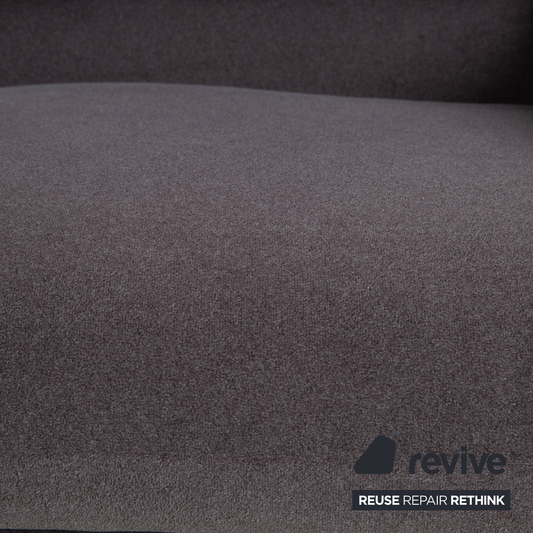 Cassina Maralunga Stoff Zweisitzer Grau Beige Sofa Couch Neubezug