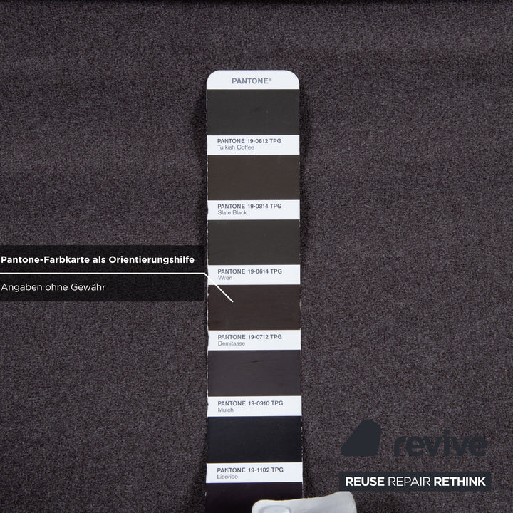 Cassina Maralunga Stoff Zweisitzer Grau Beige Sofa Couch Neubezug