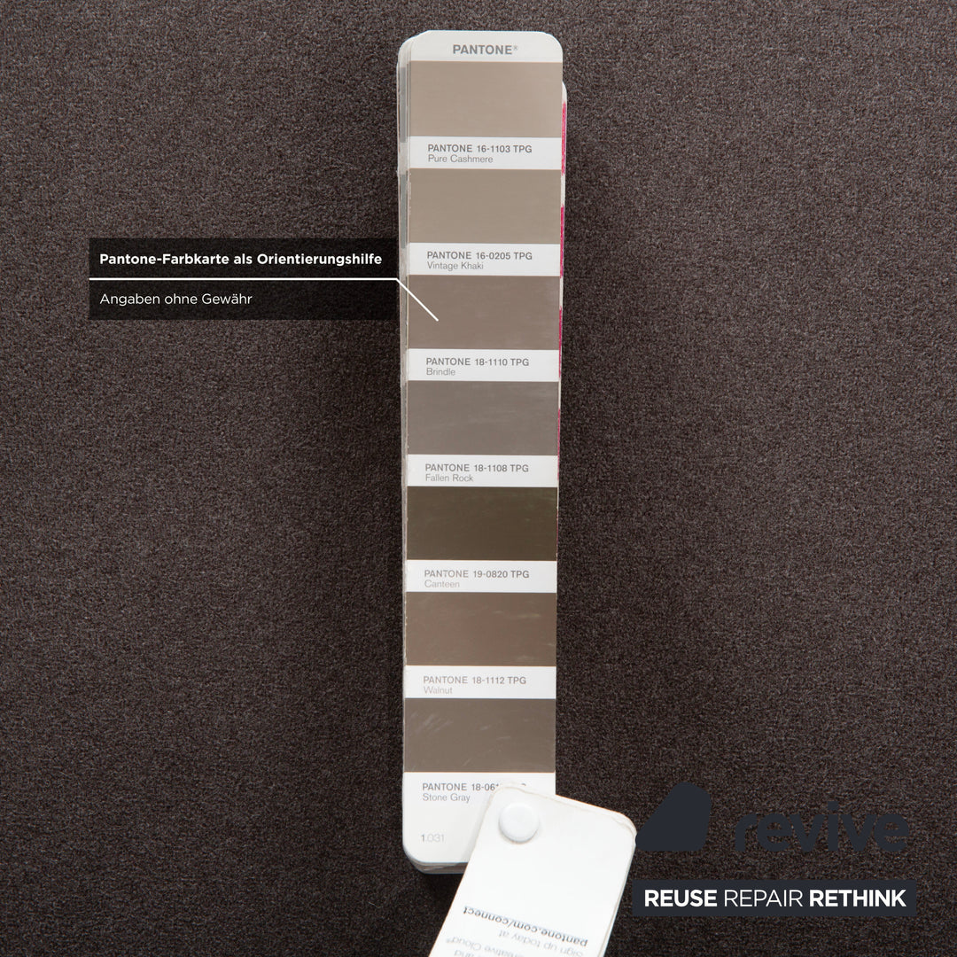 Cassina Maralunga Stoff Zweisitzer Grau Beige Sofa Couch Neubezug