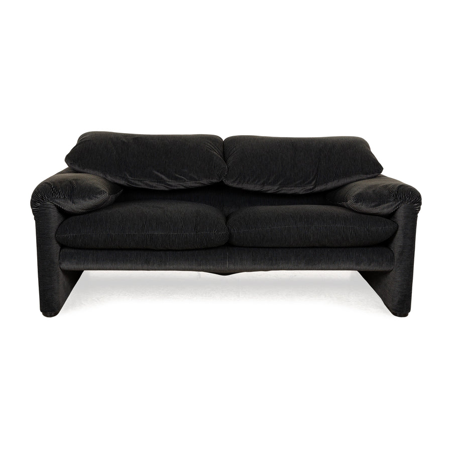 Canapé 2 places en tissu Cassina Maralunga, gris, fonction manuelle
