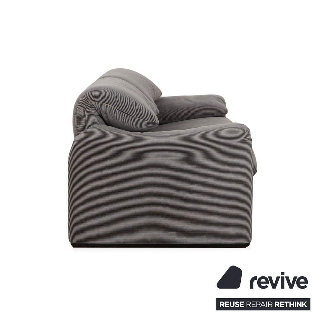 Canapé 2 places en tissu Cassina Maralunga Gris Fonctionnement manuel
