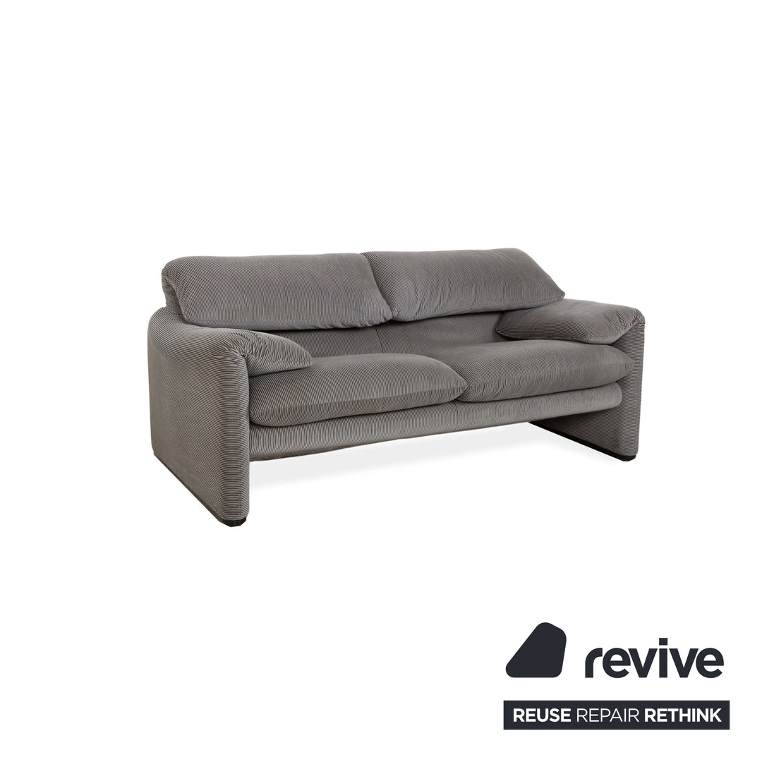 Canapé 2 places en tissu Cassina Maralunga Gris Fonctionnement manuel