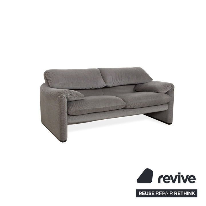 Canapé 2 places en tissu Cassina Maralunga Gris Fonctionnement manuel