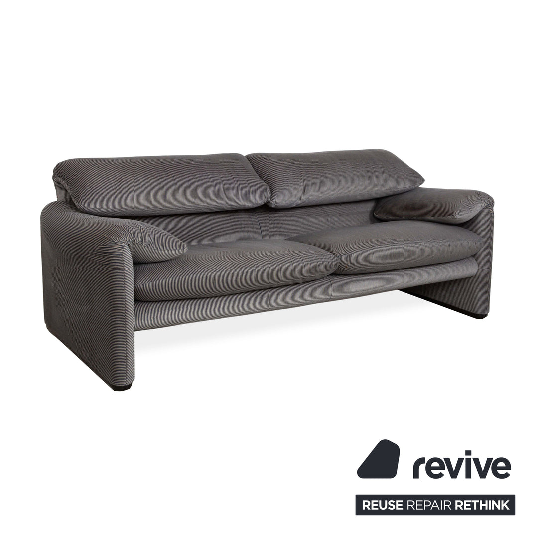 Canapé 2 places en tissu Cassina Maralunga Gris Fonctionnement manuel