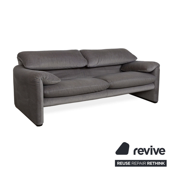 Canapé 2 places en tissu Cassina Maralunga Gris Fonctionnement manuel
